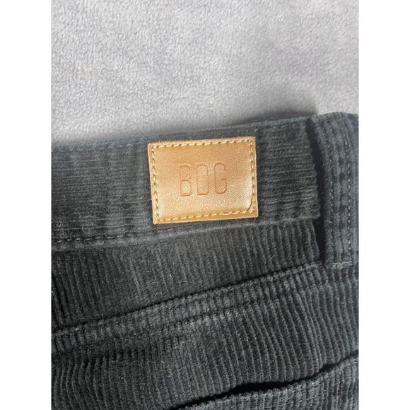 BDG Urban Outfitters Corduroy Pants Mens 30-32 Black Mid-Rise Straight 5-Pockets - Picture 3 of 8
